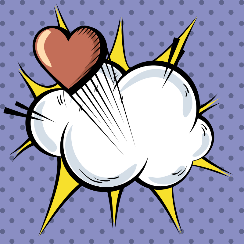 Pop Art Explosive game rug - TenStickers