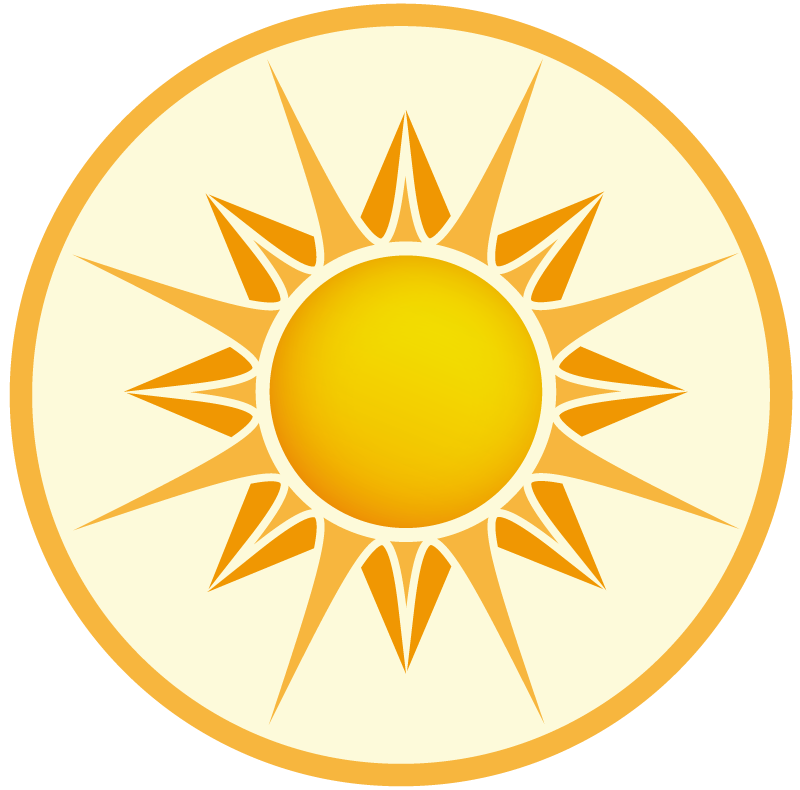 Yellow Round Pattern mandala rug - TenStickers