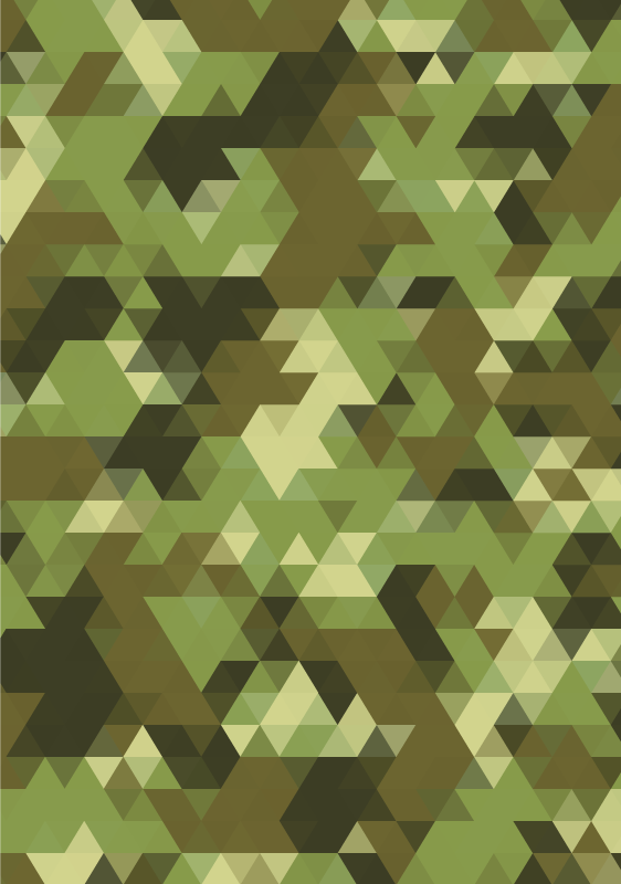 Geometric rug in camouflage pattern - TenStickers