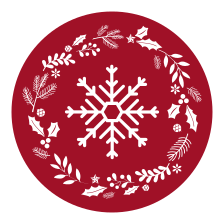 Seasonal Snowflake christmas rug - TenStickers