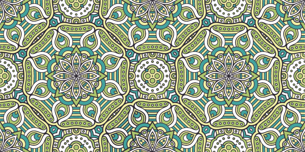 Mandala rug with mandala design - TenStickers
