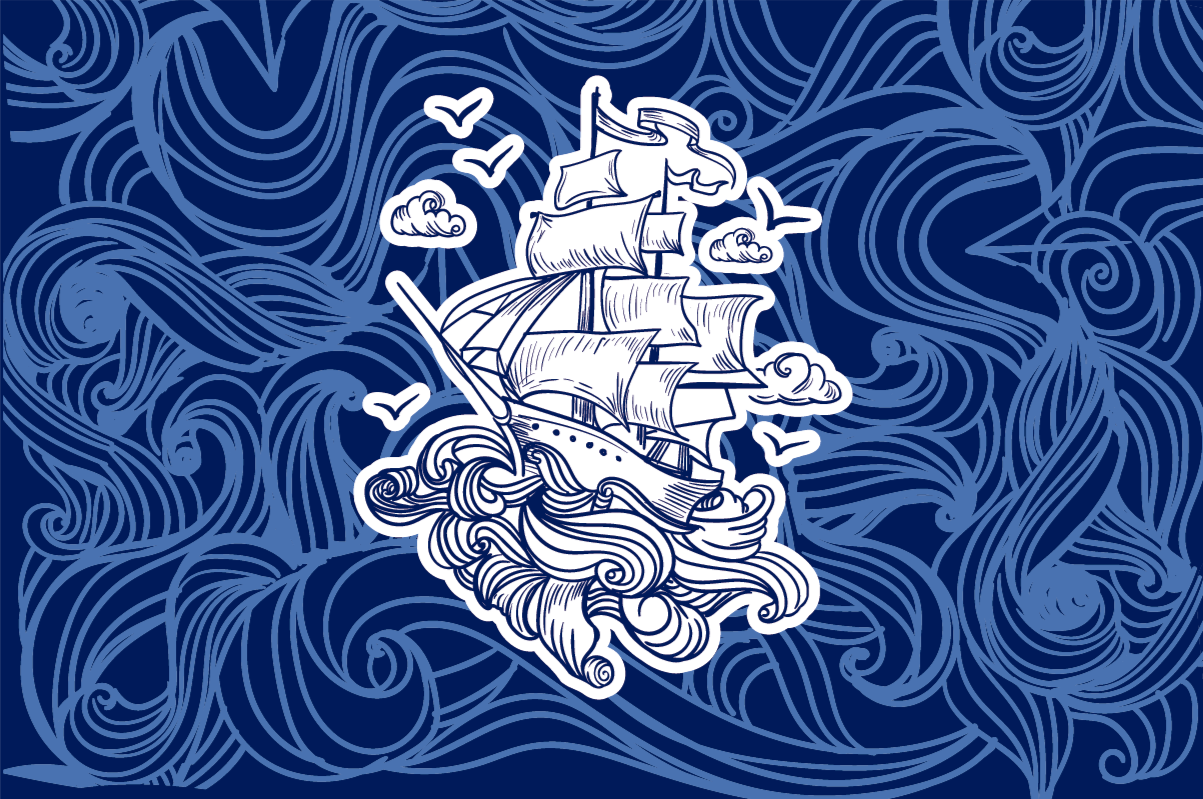 Nautical Adventure kids carpet - TenStickers