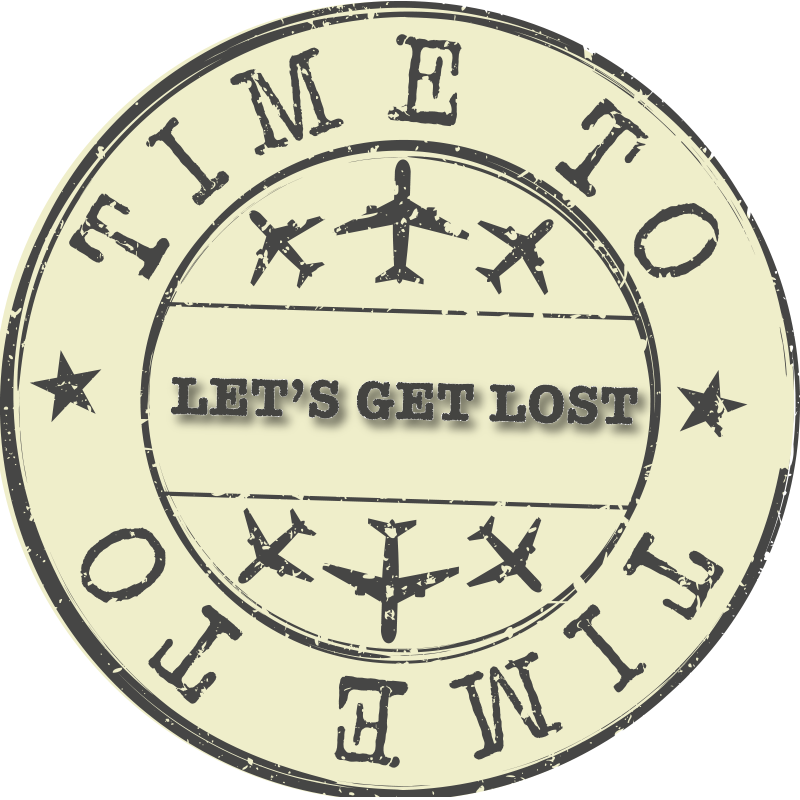 Quote rug time to get lost - TenStickers