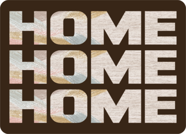 Welcome Home Entryway quote rug - TenStickers