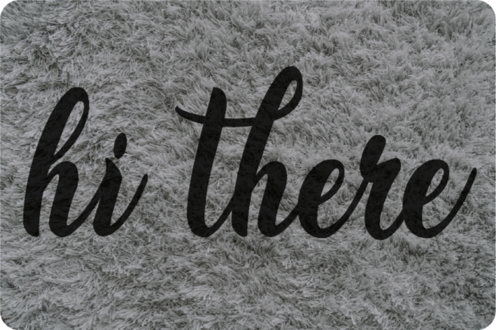 Quote rug hello there decor - TenStickers