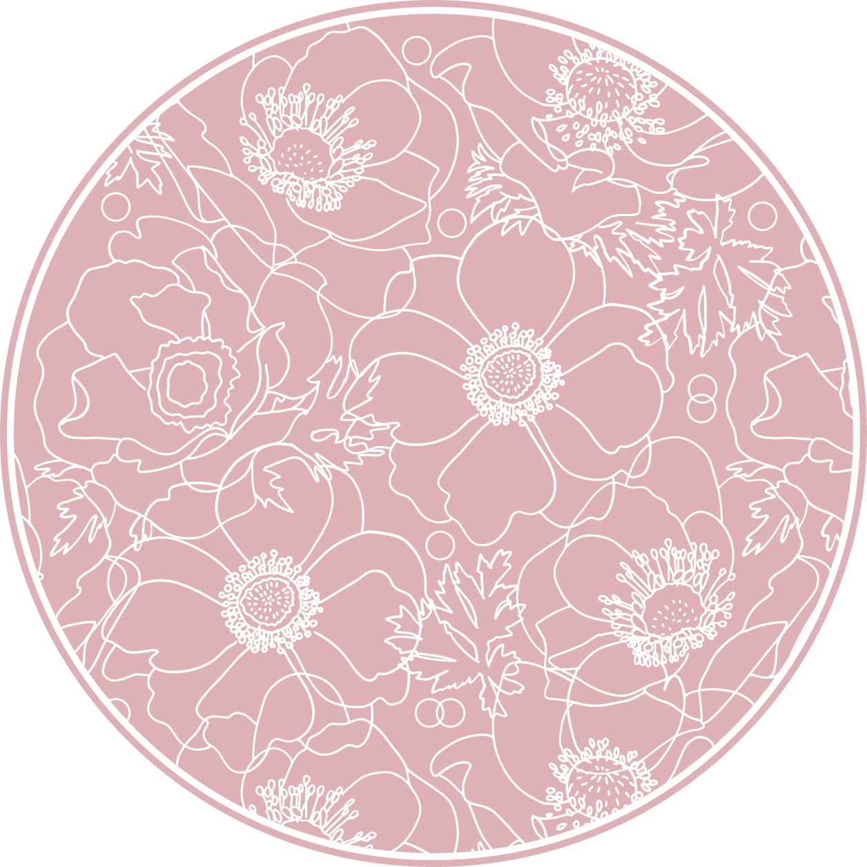elegant pink painting texture carpet - TenStickers