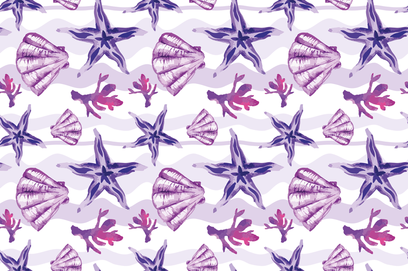 Animal mat with ocean designs - TenStickers