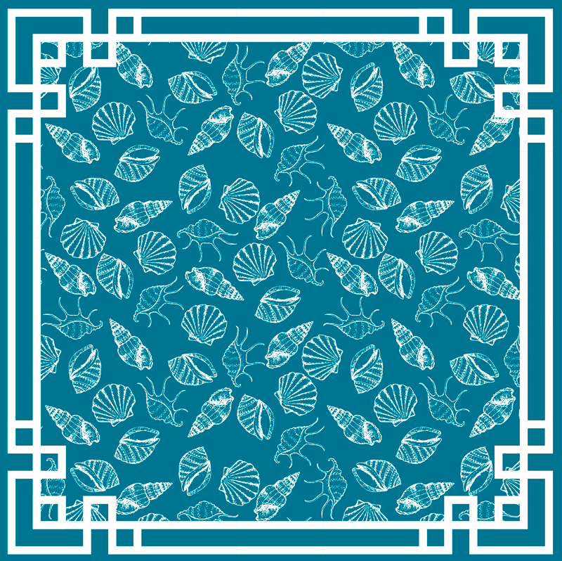 Animal mat with aquatic design - TenStickers