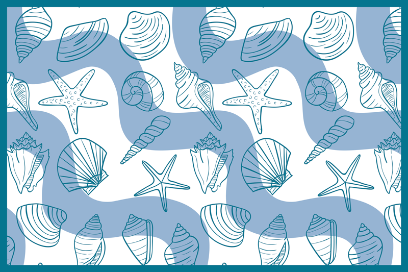 Seaside Motifs animal mat - TenStickers
