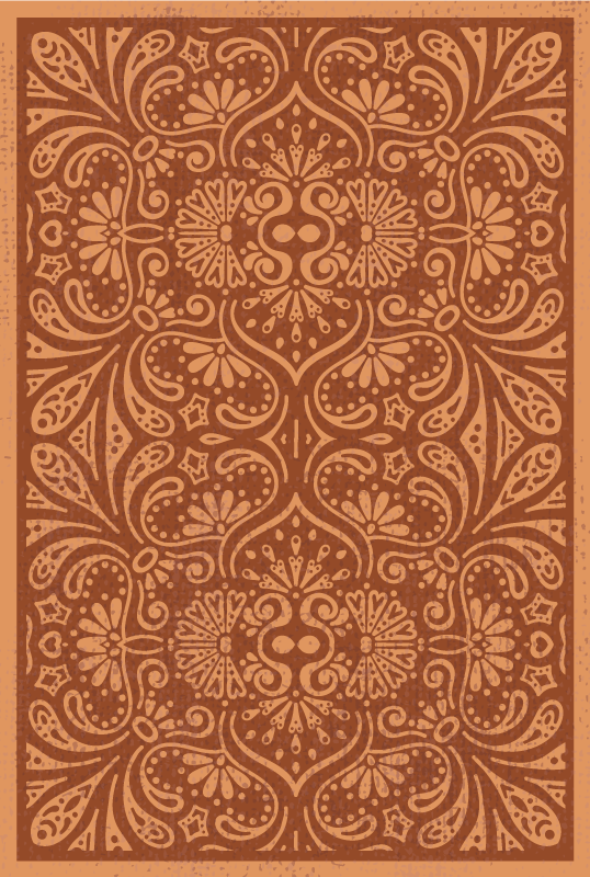 Mandala-Inspired Ornament kitchen mat - TenStickers