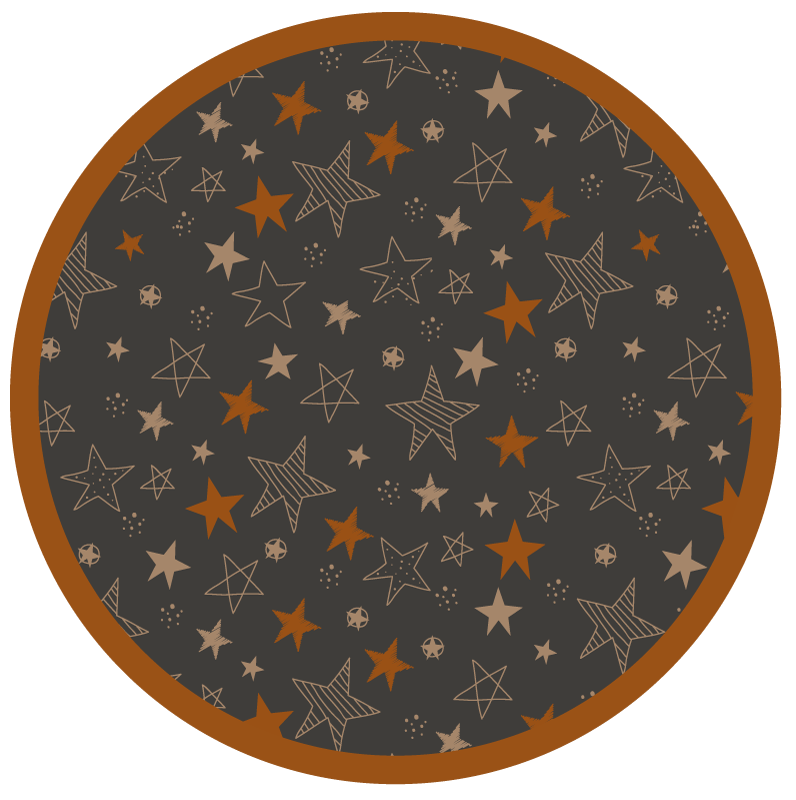 Celestial Motifs star rug - TenStickers