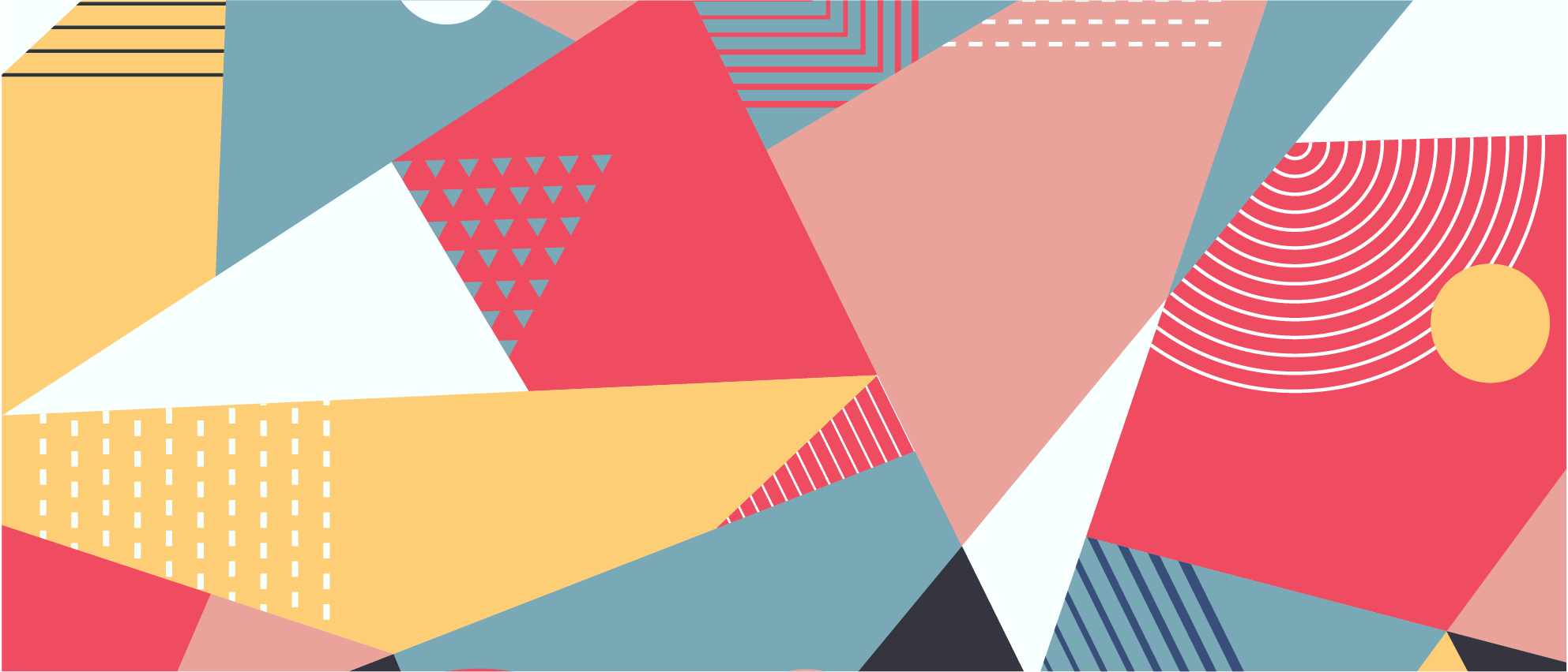 Geometric Colourful modern rug - TenStickers