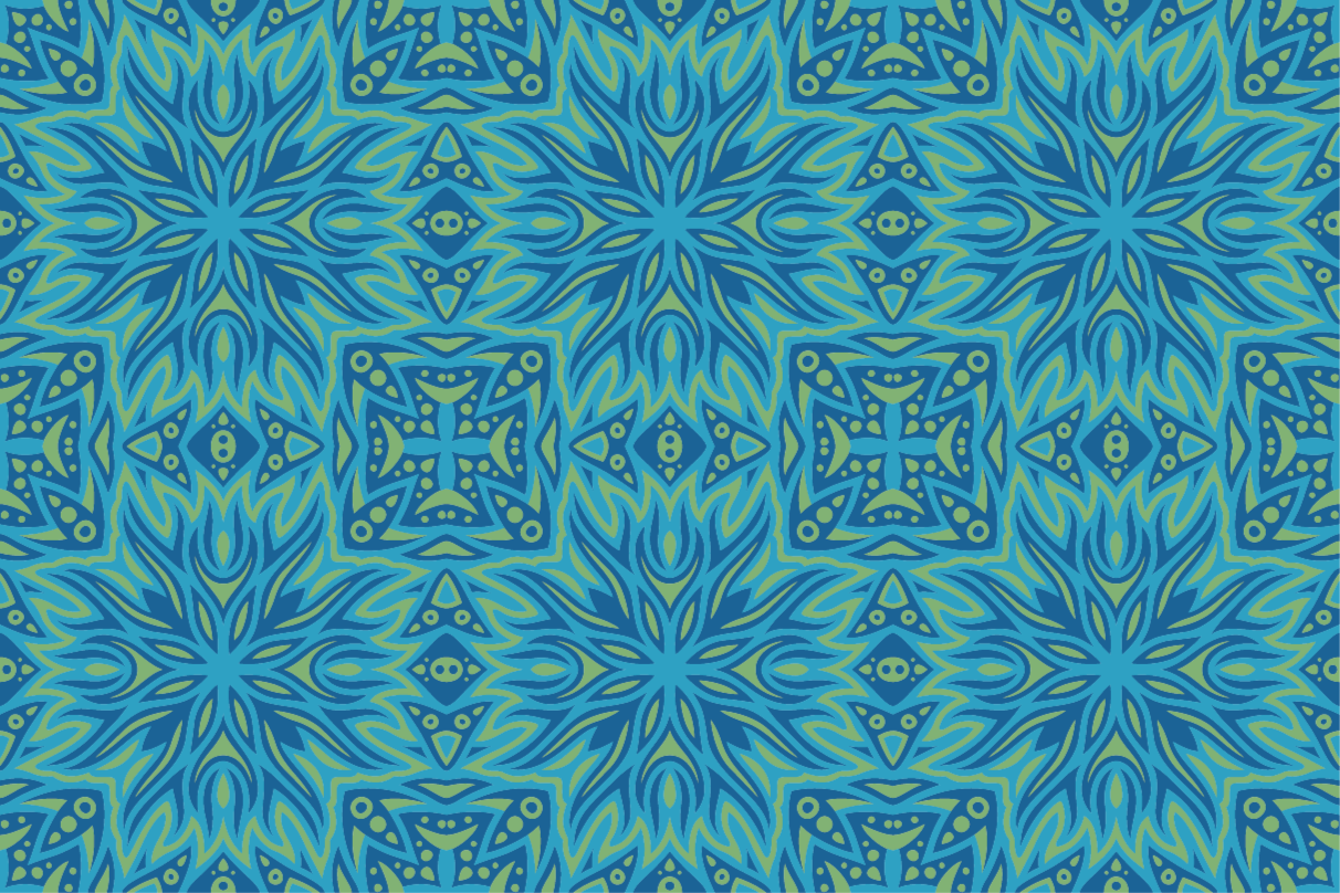 Blue Inspired Symmetry navy rug - TenStickers