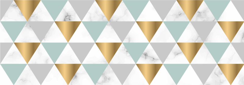 Geometric rug geometric triangle mosaic - TenStickers