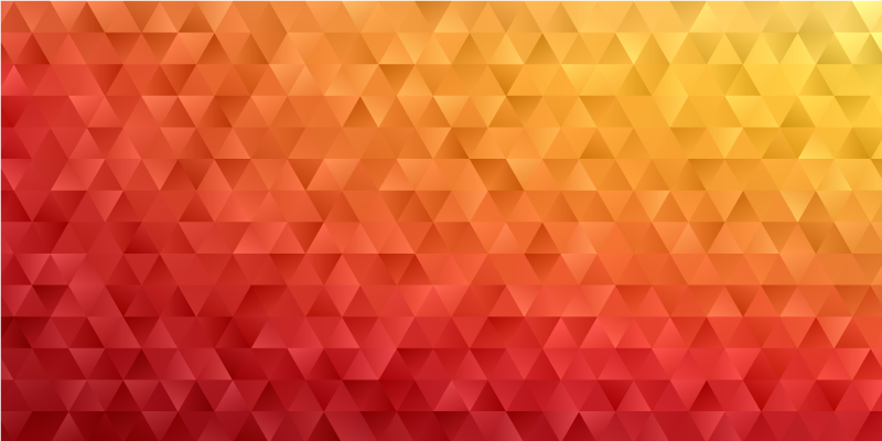 Yellow red and orange triangles geometric rugs - TenStickers