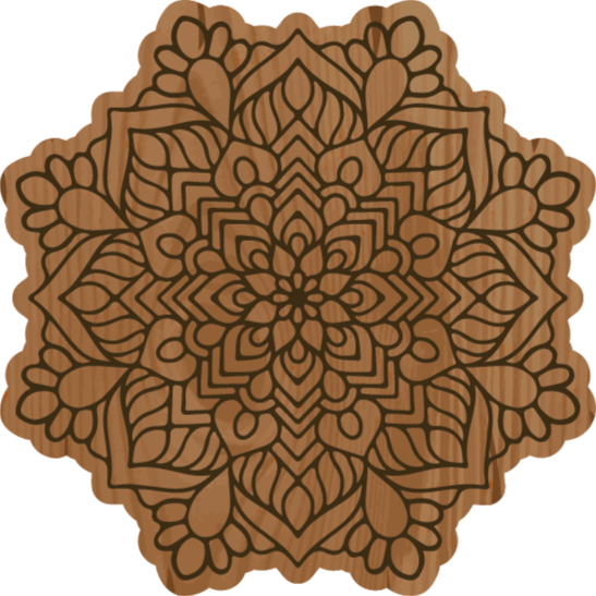 Mandala rug of intricate design - TenStickers