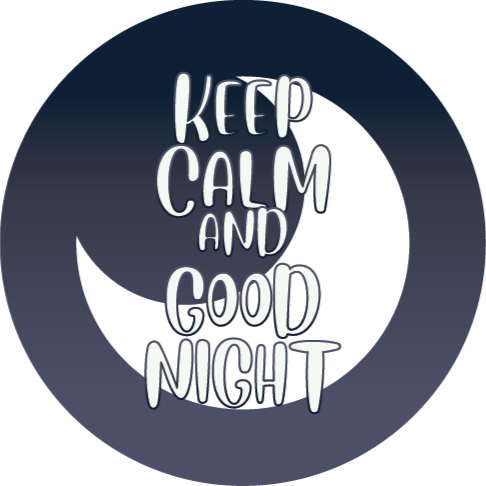 Calm Good Night quote rug - TenStickers