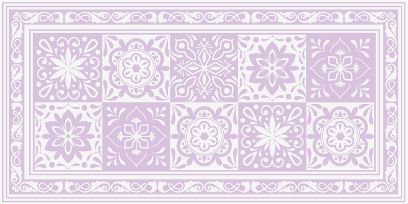 Mandala Elegance bathroom mat - TenStickers