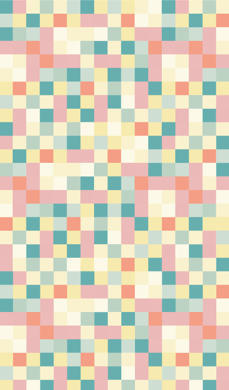 Multicolor Grid stripes rug - TenStickers