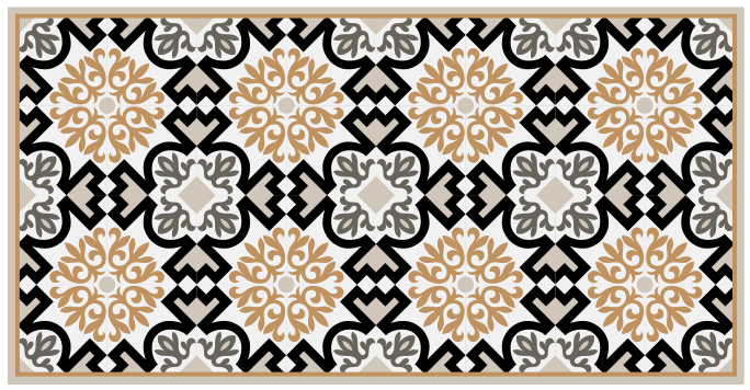Mosaic rug with detailed mosaic design - TenStickers
