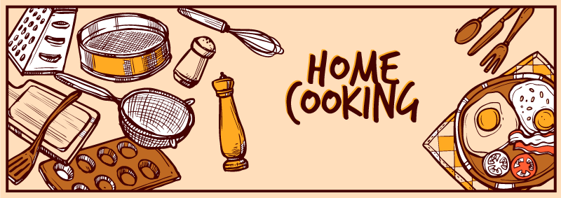 Kitchen vinyl mat for home cooking - TenStickers