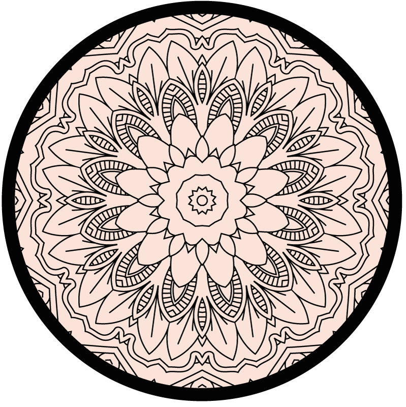 Mandala rug mandala simplicity - TenStickers