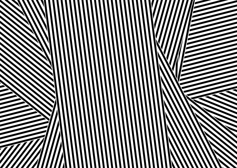 Stripes rug optical illusion - TenStickers
