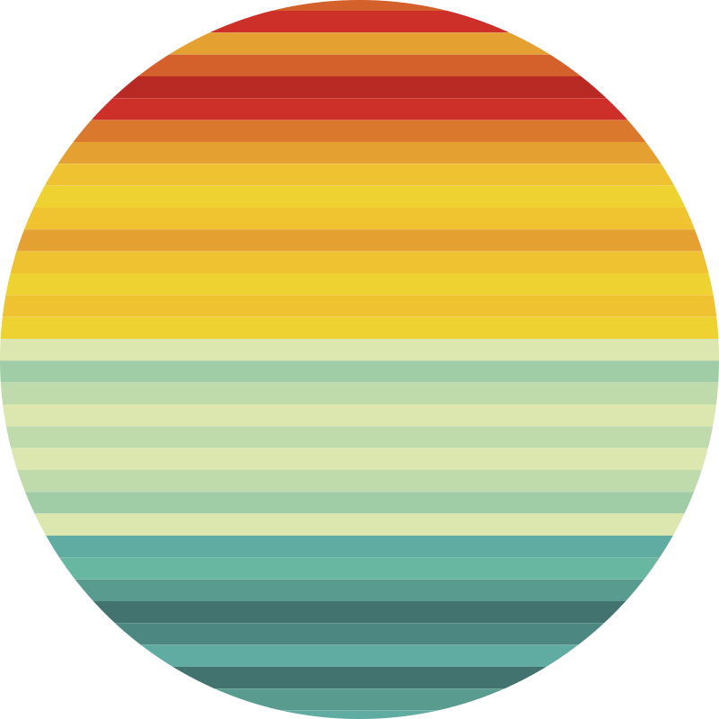 Stripes rug rainbow stripes circle - TenStickers
