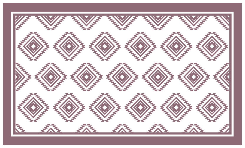 Ethnic rug with cultural motif design - TenStickers
