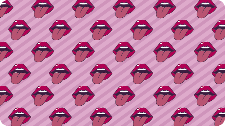 Kids rug with mouths design - TenStickers