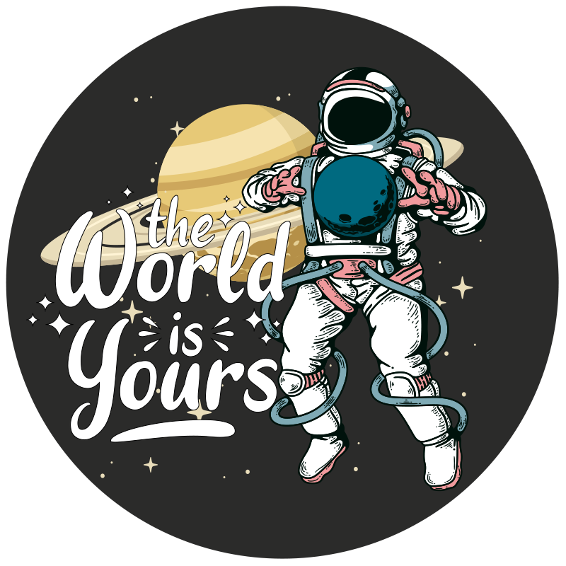 Astronaut Exploration teenage bedroom rug - TenStickers