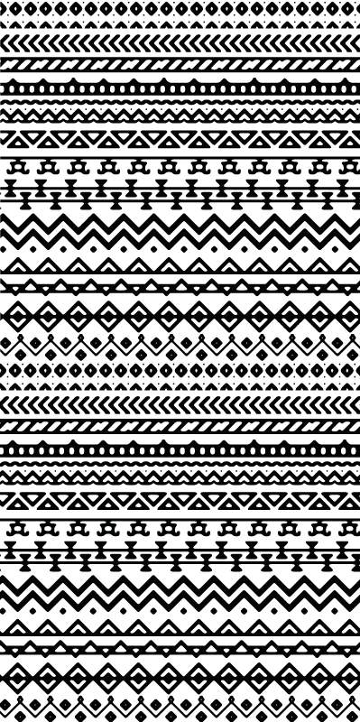 Tribal Pattern Decor map rug - TenStickers