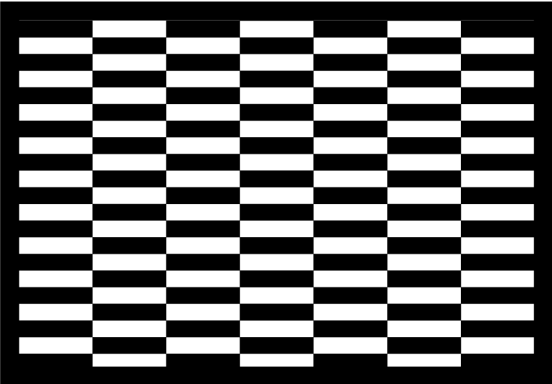 Classic Checkerboard stripes rug - TenStickers