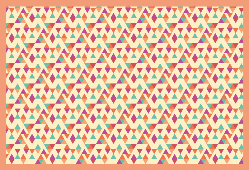 Mosaic rug mosaic pattern runner - TenStickers