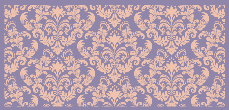 Baroque Pattern Detail texture rug - TenStickers
