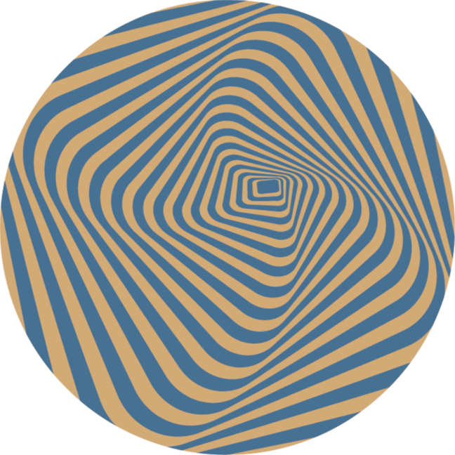 Concentric Bands stripes rug - TenStickers