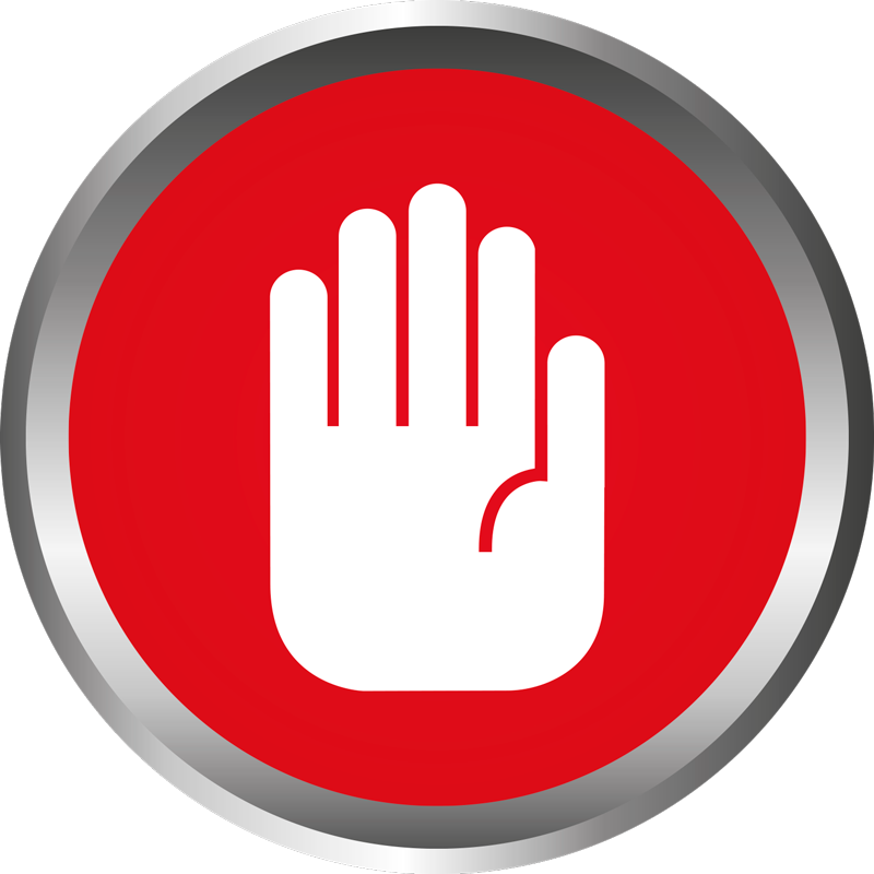 Stop Signal Decor marble rug - TenStickers