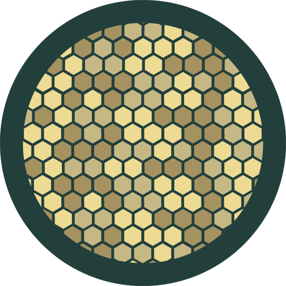 Geometric rug honeycomb design - TenStickers