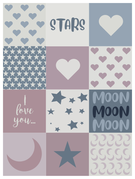 Kids rug love you to the moon - TenStickers