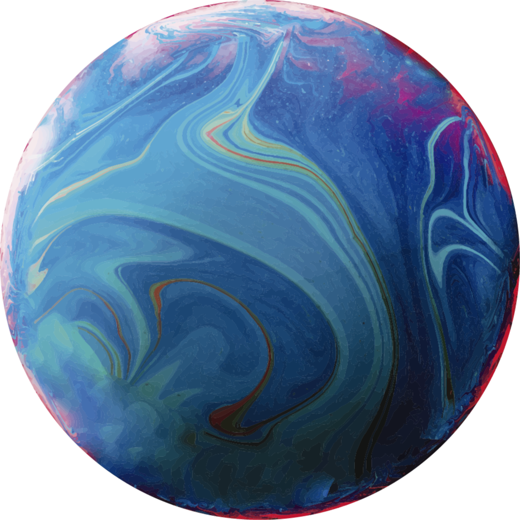 Swirling Marbled kids rug - TenStickers