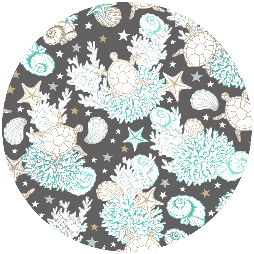 Animal mat with marine design - TenStickers