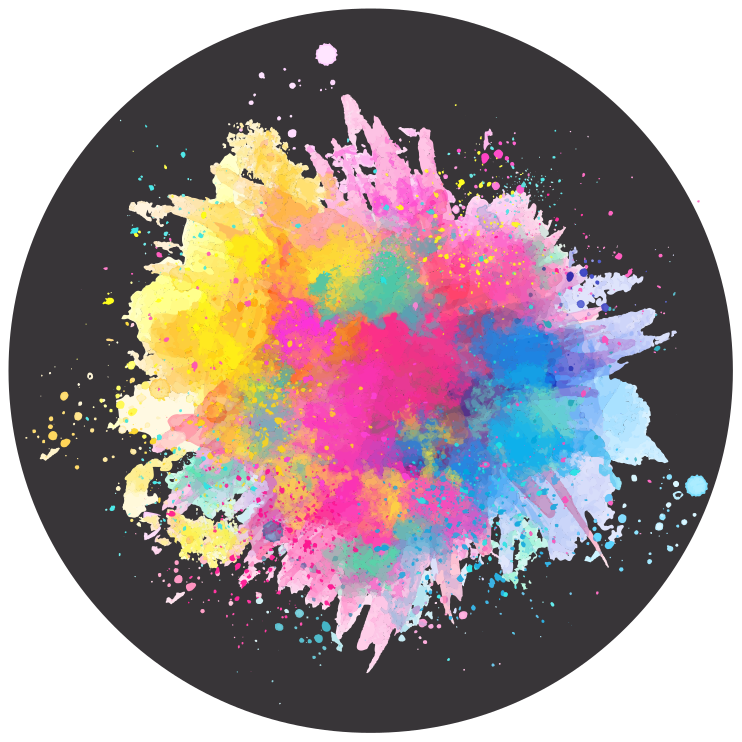Colorful Splash Explosion texture rug - TenStickers