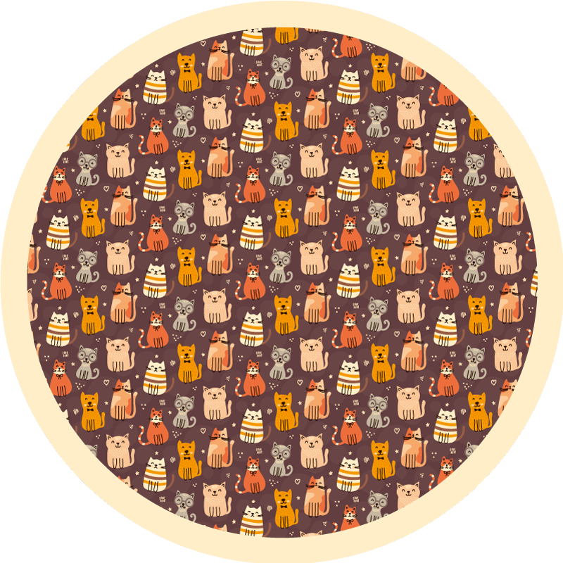 Animal Pattern Playcircle kids rug - TenStickers