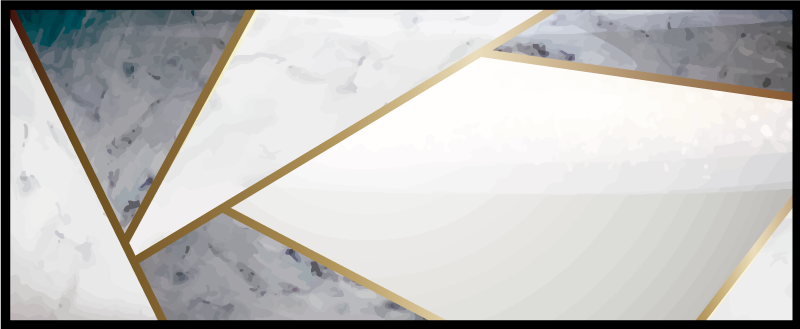 Geometric Marble Accents texture rug - TenStickers