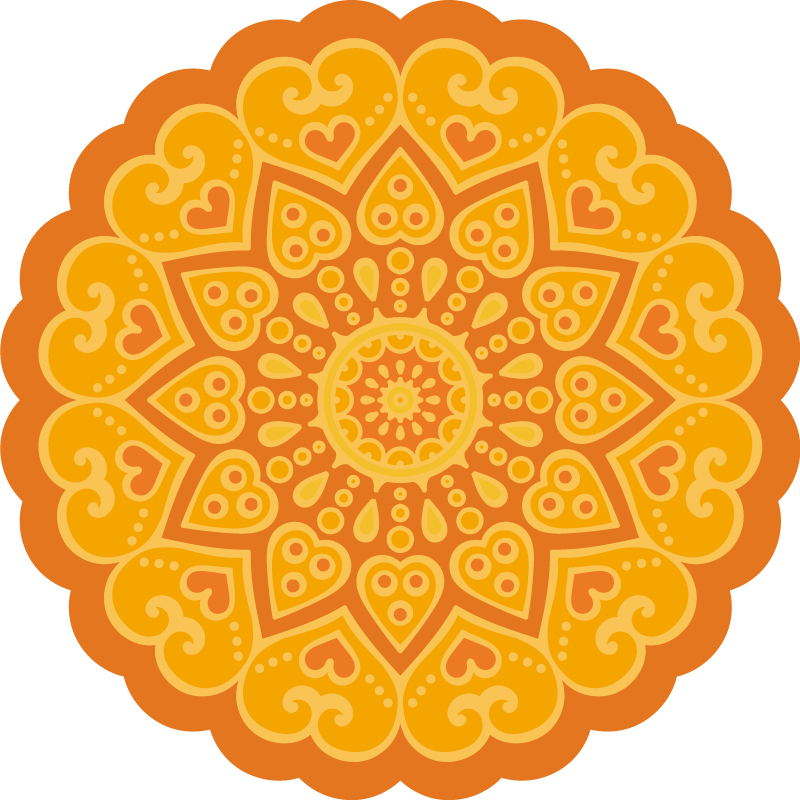 Mandala rug mandala floor accent - TenStickers