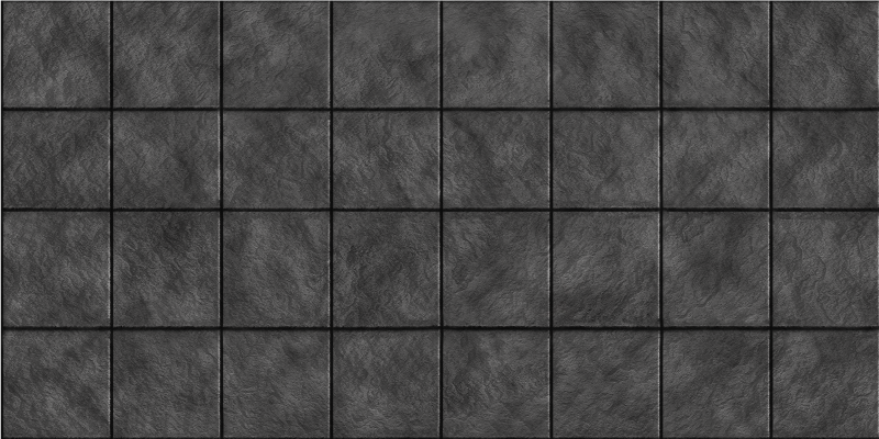 black stones tiled floor modern rug - TenStickers