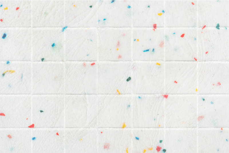 Tile carpet with terrazzo tile design - TenStickers