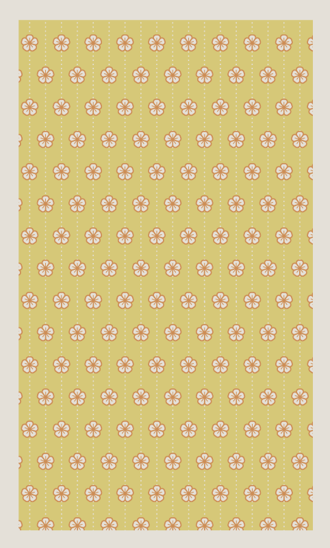 Botanical Kitchen Utensil floral rug - TenStickers