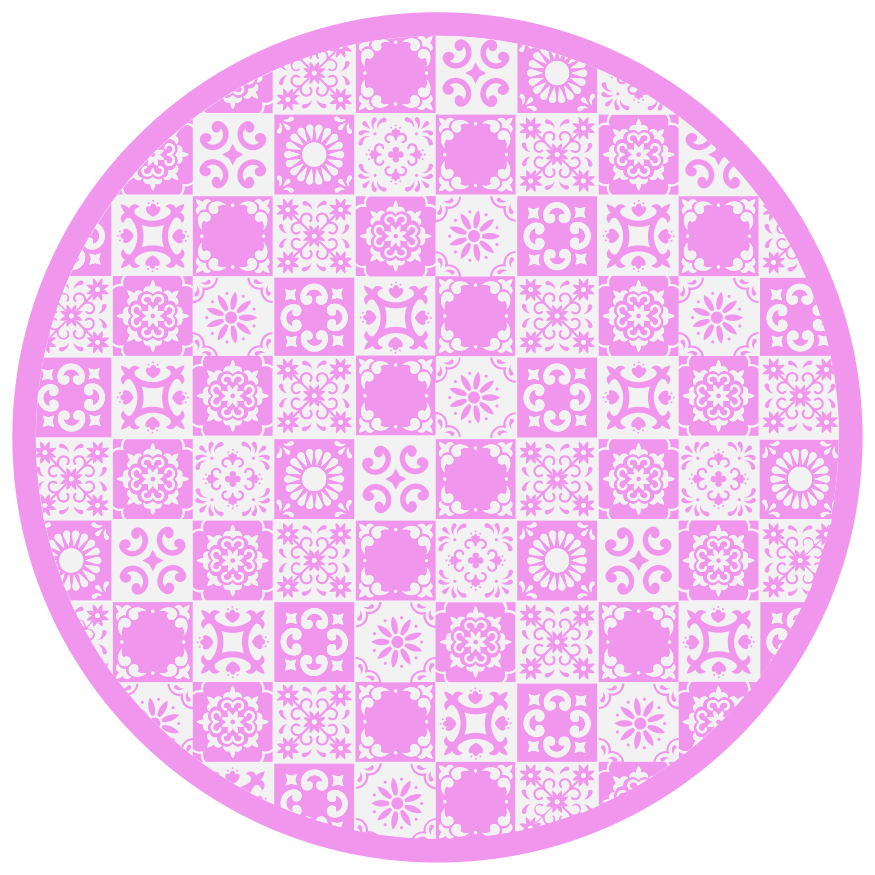 Mandala rug inspired by circular designs - TenStickers