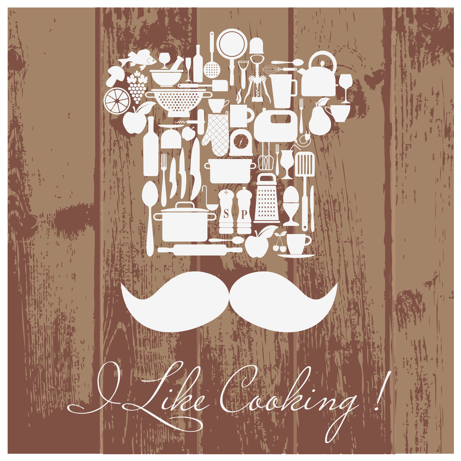 Culinary Enthusiasm Emblem quote rug - TenStickers